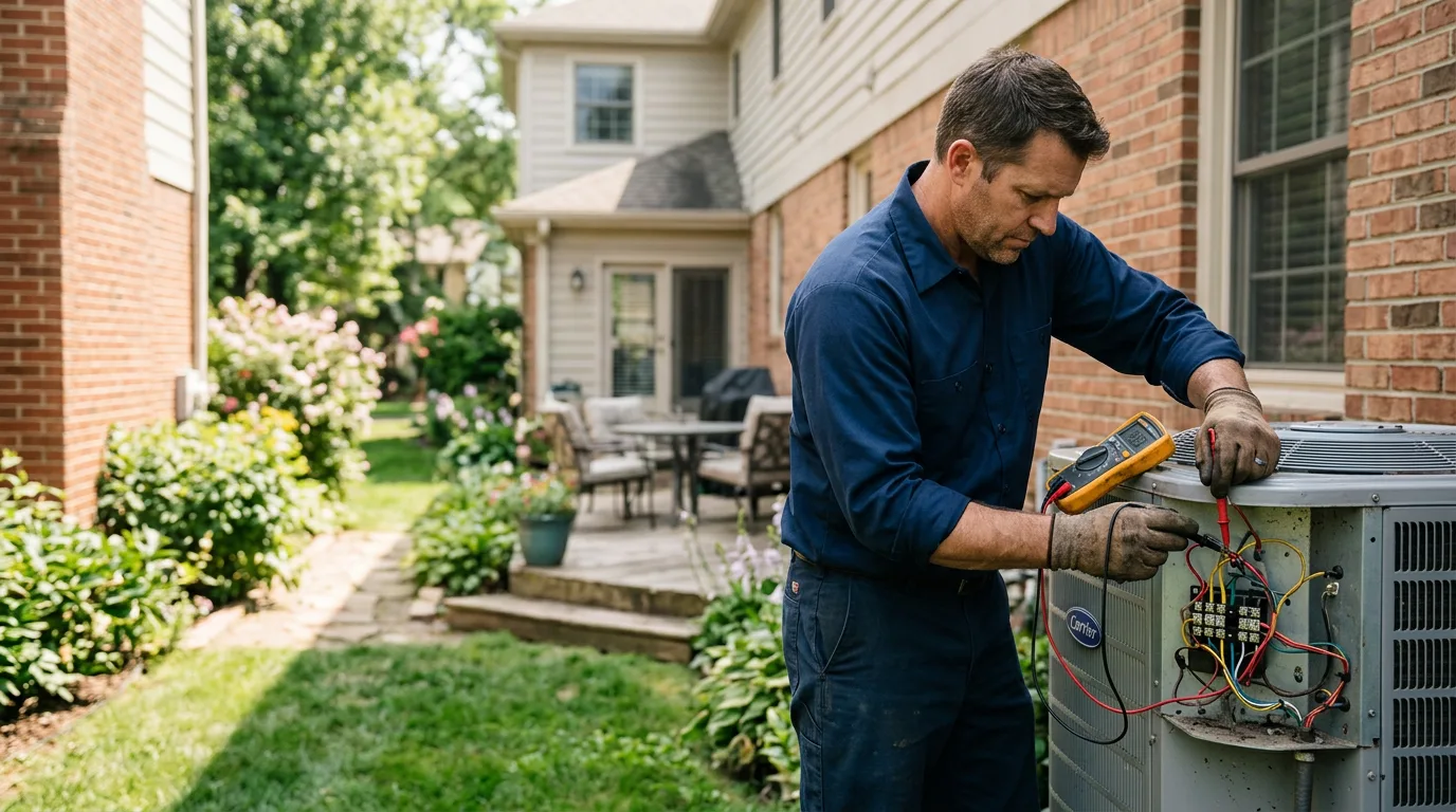 HVAC technician working near Clarkson, KY